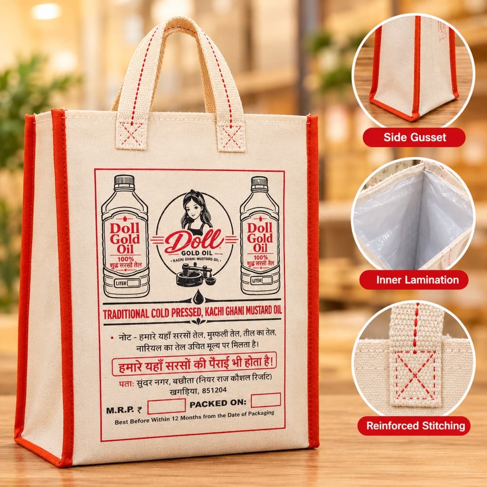 Printed Cotton Shopping Bag